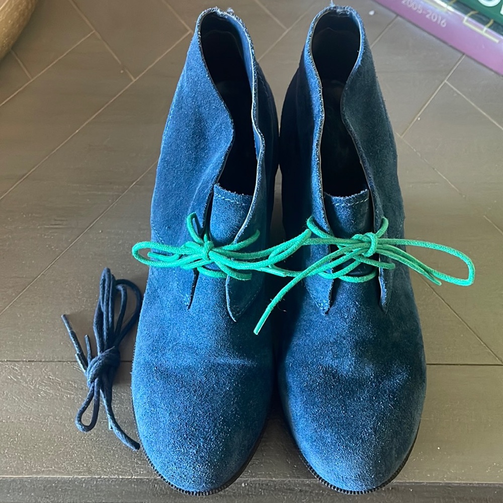 Navy Cole Haan Britt Chukka Booties